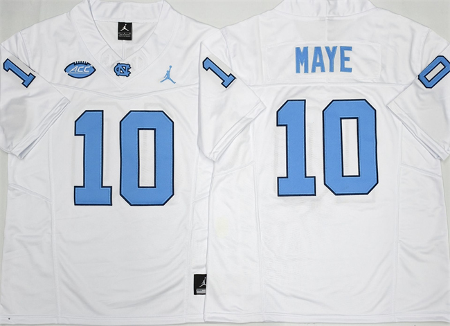Men's North Carolina Tar Heels #10 Drake Maye White 2026 F.U.S.E. Limited College Stitched Jersey